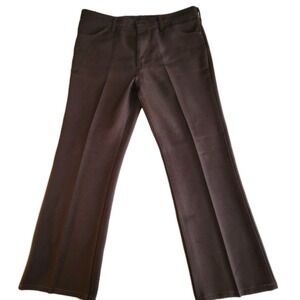 WRANGLER Wrancher Pants Mens 38 x 29 Brown Polyester Western Rockabilly 82BN